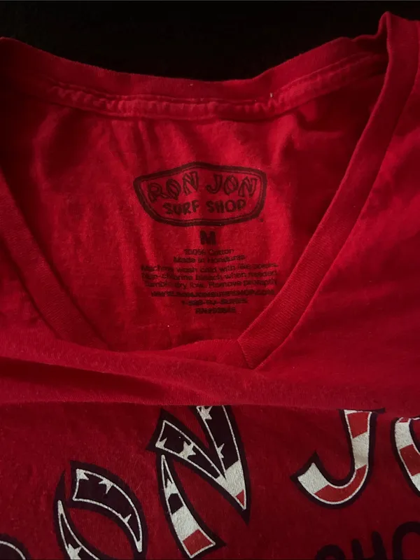 Ron Jon women’s tshirt Red Size M - Image 2