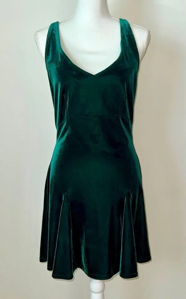 90s vintage Victoria’s Secret Velvet Party Dress - Image 5