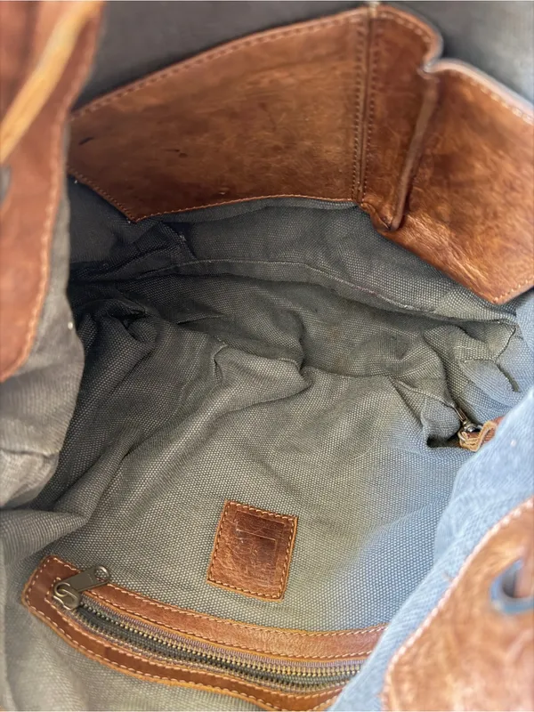 FRYE “BROOKE” BROWN LEATHER SHOULDER BAG WITH DUST BAG - Image 5