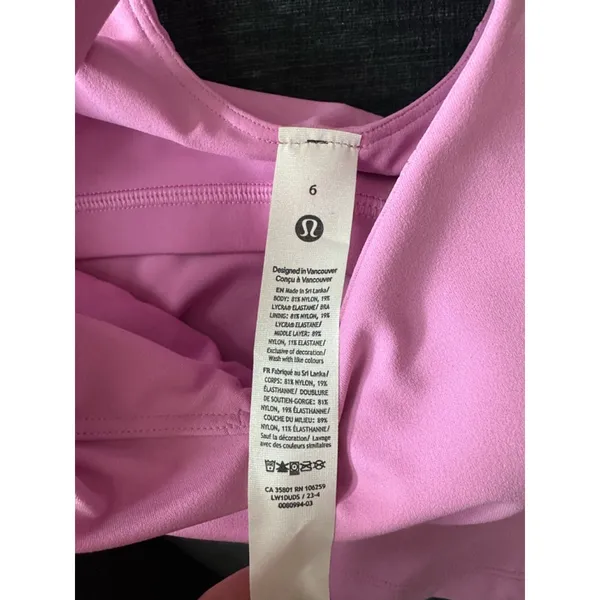 Lululemon Align Tank Size 6 NWT Pink Lilac B1 - Image 3