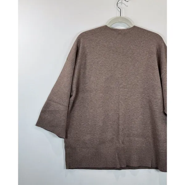 Wilfred Free Womens Sweater Brown Souvenir Oversized V Neck Pullover Size 2 - Image 9