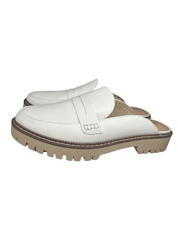 Maurices Gretchen Off-White cream Penny Loafer Mules clogs 11 casual office - Image 2