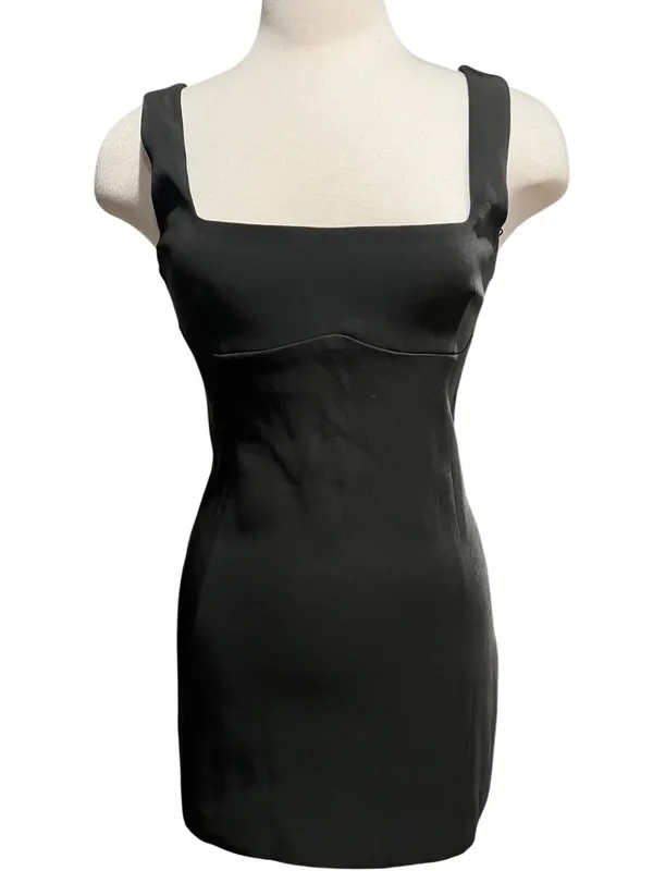 MESHKI Nikki black mini dress Size Medium NWT - Image 4