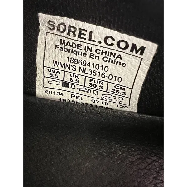 Sorel Kinetic Lite‎ Lace Sneakers Black/White Shoes NL3516-010 Women’s Size 8.5 - Image 8