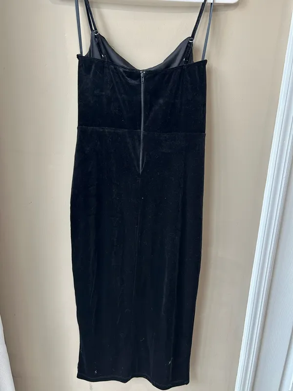 Windsor cowl neck velvet midi dress - Image 3