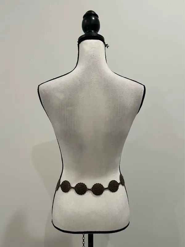 Metal Adjustable Belt Brown Size 45” - Image 3
