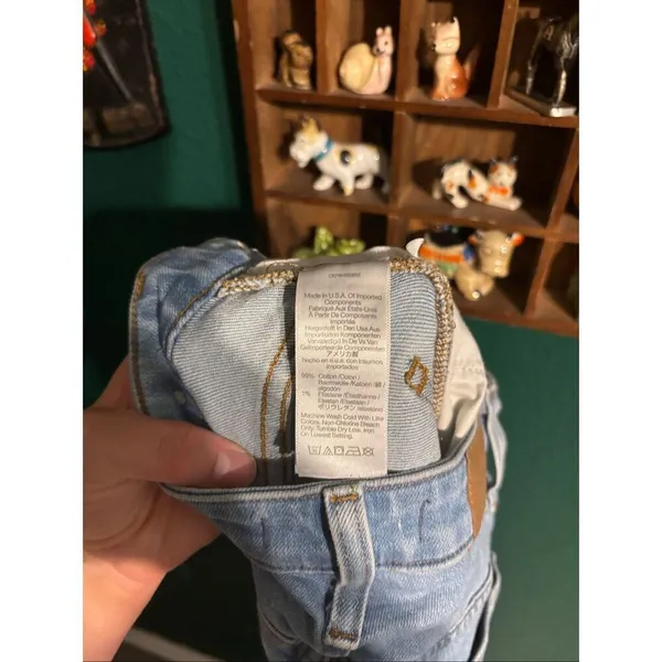 Madewell Denim Curvy Perfect Straight Jeans Sz 24 Distressed - Image 3