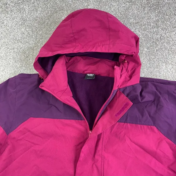 Fielder SonOS 3 Womens Size L Pink Colorblock Fleece Lined Hooded Hiking Parka - Image 3