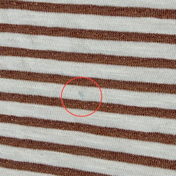 J.Crew Artist T Womens Small Cream Copper Metallic Striped Boat Neck Shirt F4264 - Image 5