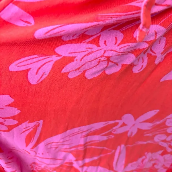 Goa Beachwear by japna Orange pink floral island vacation resort wear maxi dress - Image 4