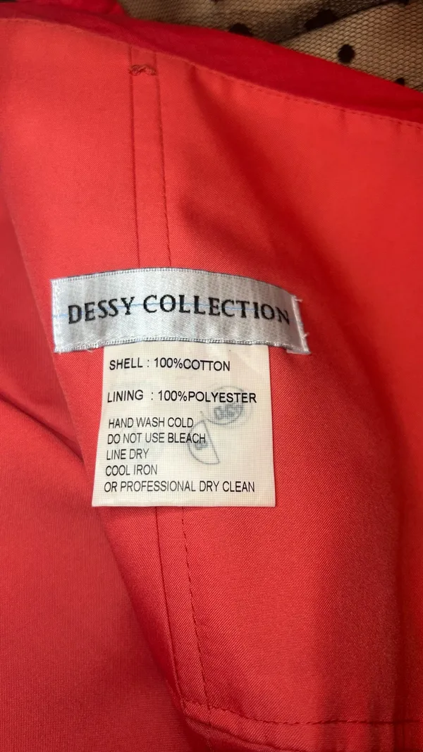 Dessy Collection Strapless Ruched Maxi Dress in "Firecracker" - Image 8