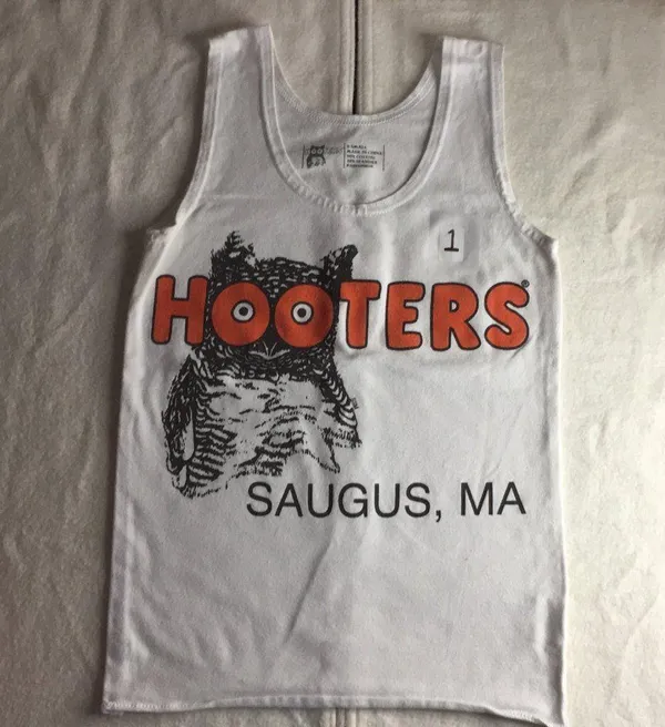 B26 #1 Hooters Girl Worn Uniform Sexy Tank & New Shorts from Saugus MA Size XS - Image 3