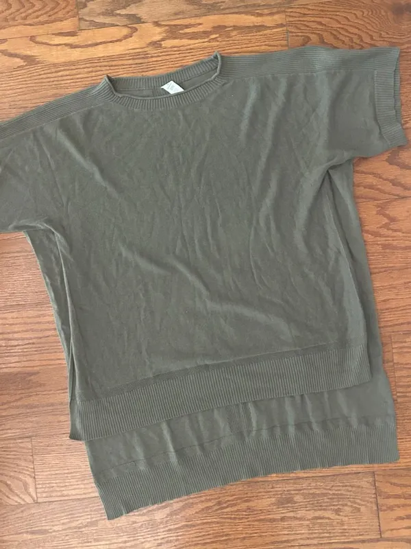 Lululemon Be At East Cashmere Blend Short Sleeve High Low Sweater Size OS - Image 2