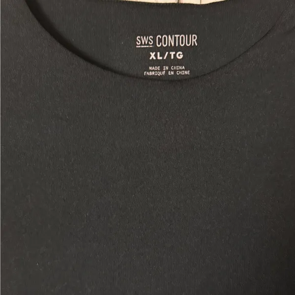 SWS Contour Black Long Sleeve Bodysuit Sz XL - Image 5