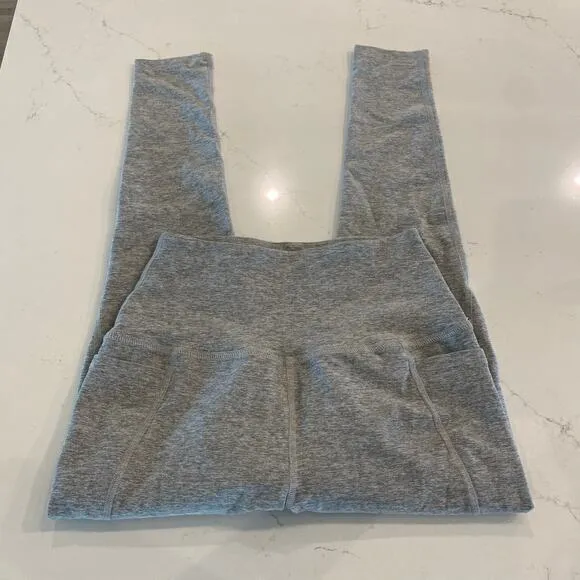 Beyond Yoga X Peloton Spacedye Leggings Gray and Purple Size‎ Medium - Image 3