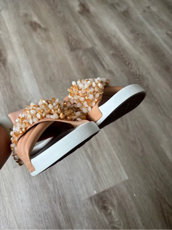 Women’s Tory Burch Logan Embellished Slide Sandal - Image 9