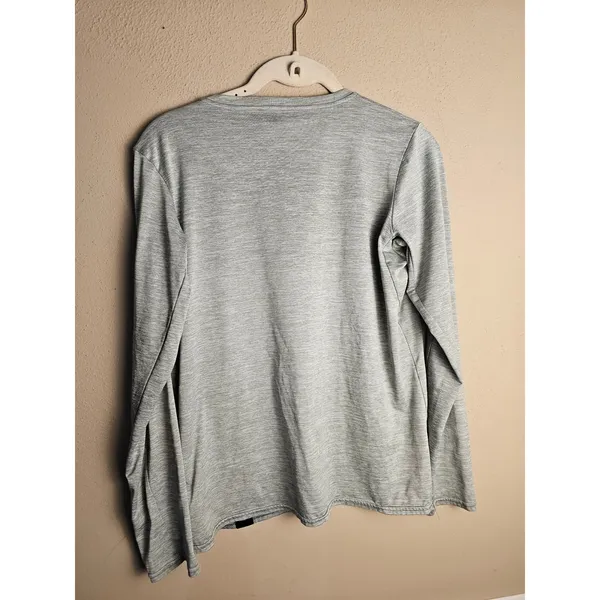 Patagonia Womens Gray Long Sleeve Capilene‎ Daily Baselayer Top Tshirt Medium - Image 2