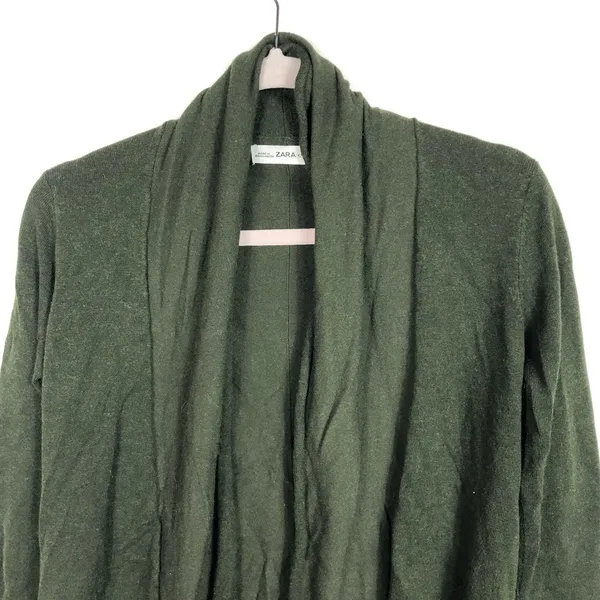 Zara knit green sweater women’s size‎ small - Image 2