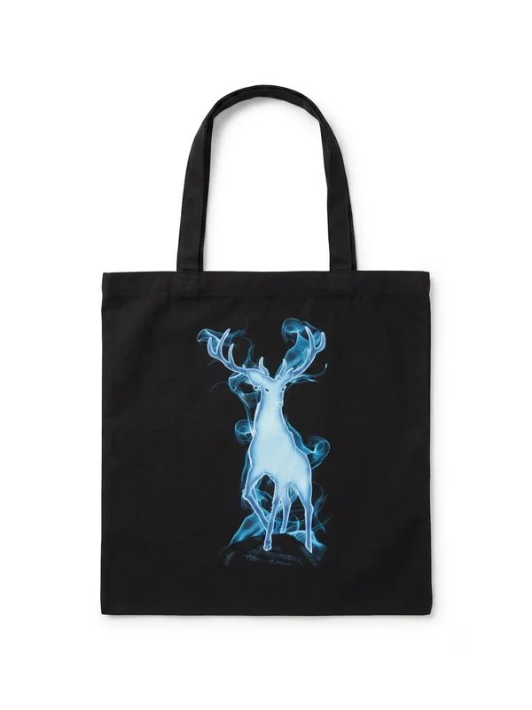 NWT Harry Potter Forbidden Forest Experience Tote Bag Wizarding World Black Canv - Image 2