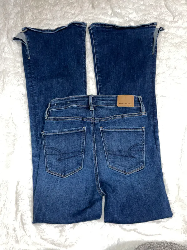 American Eagle Slit Side Flare Jeans sz.00 - Image 2