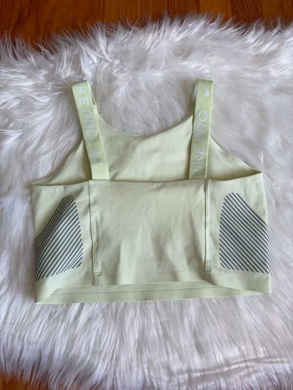 Nike Pro Neon Yellow Sports Bra Top Women’s XS - Image 3