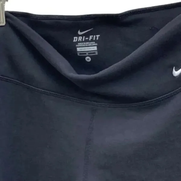 Nike black cropped Women's‎ Dry Fit Cotton Polyester Blend Legging 1402LM…​​ - Image 2