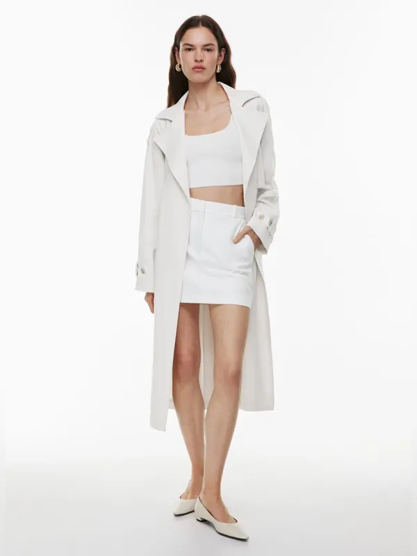Aritzia Babaton Sculpt Knit Squareneck Cropped Tank - White - XS - Image 3