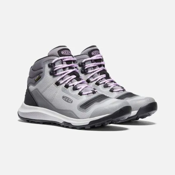 Keen‎ Women's Tempo Flex Mid Wp Steel Grey/African Violet Hiking Boots Size 8.5 - Image 2