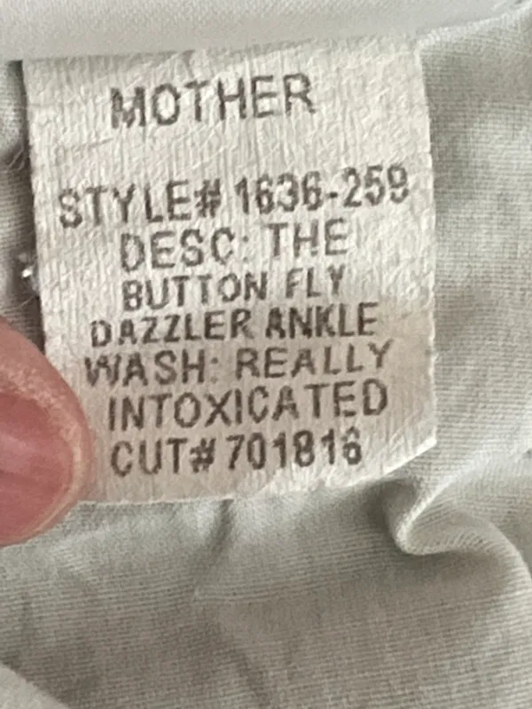 Mother Superior The dazzler Button Fly Ankle Really Intoxicated Size 25 Women - Image 11