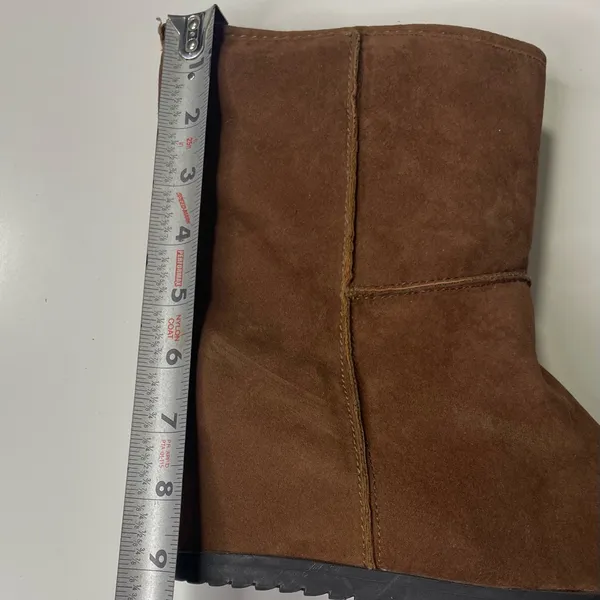Sugar Brown‎ Suede Wedge Boots Brown Size 9.5 - Image 3