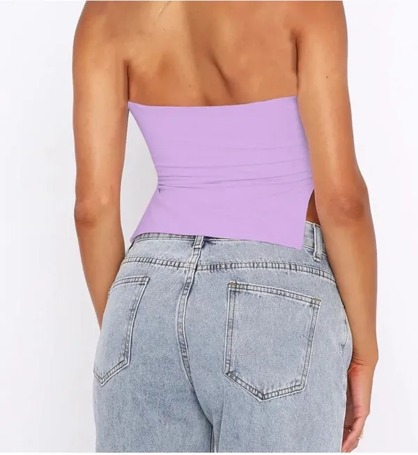 Amazon purple strapless top - Image 2
