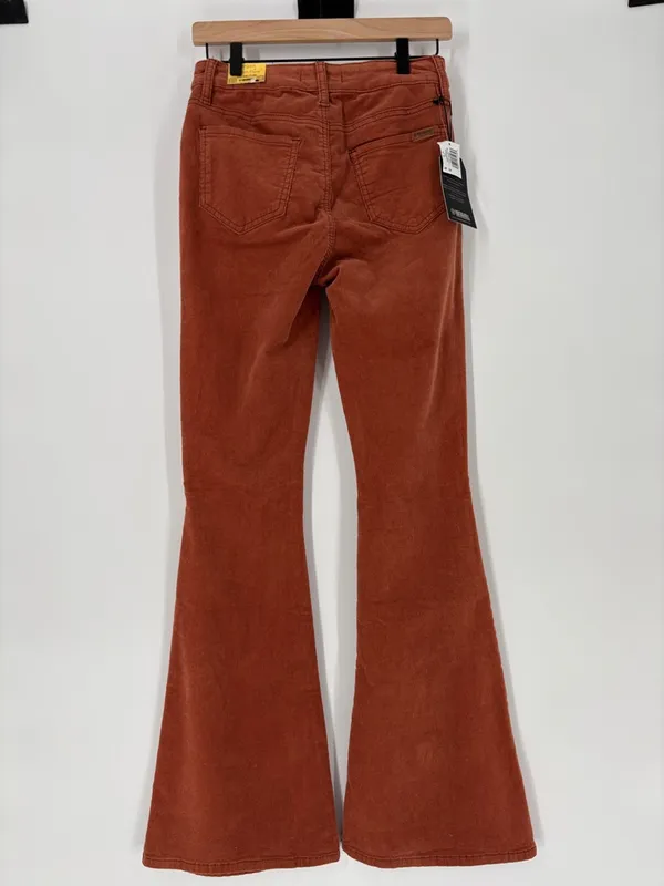 Rock & Roll high row rust corduroy high row button flare new 28 x 34 - Image 4