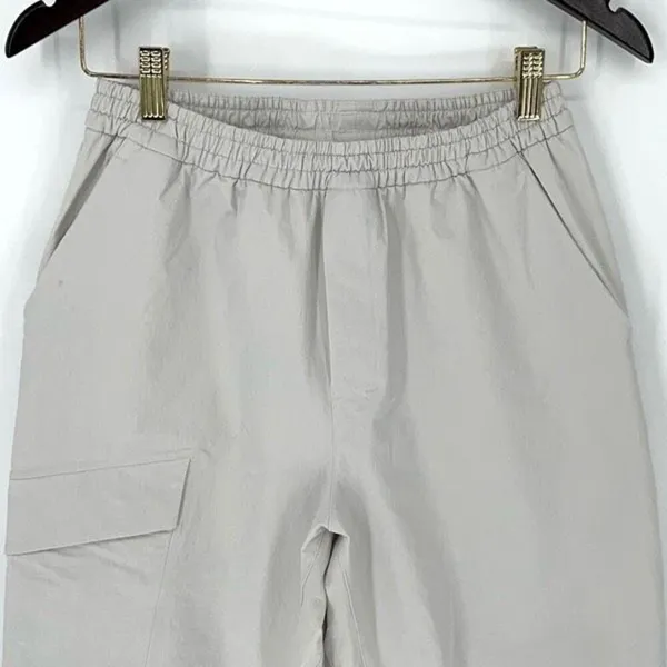lululemon lab High-Rise Cuffed‎ Trouser Cargo Casual Pants 26" Stone Size 6 - Image 3