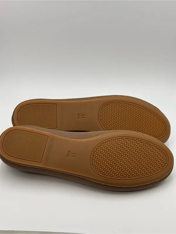 Comfort&soft‎ Knit Ballet Flat in Taupe Breathable Ballet Flats size 11 W - Image 7