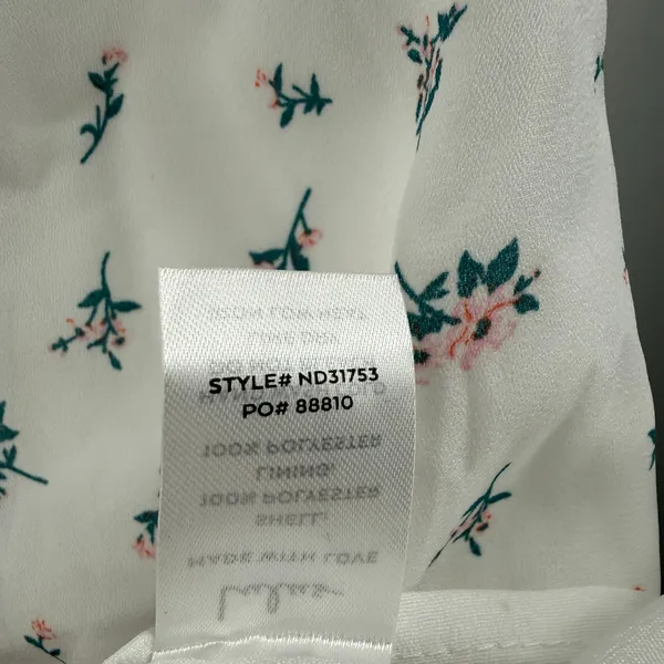 Lulus Dress Women's Size XL Ruffle Cottage NWT Be a Wildflower White Floral Mini - Image 9