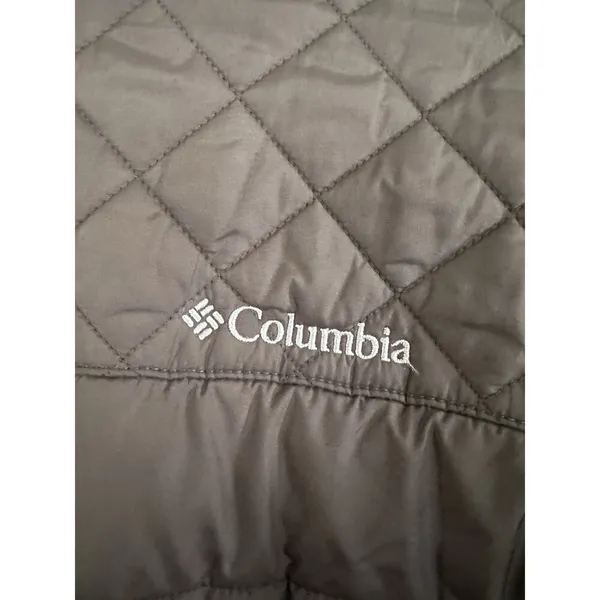 Columbia Women's Black Lightweight Puffer Jacket with Pockets and Logo Medium - Image 10