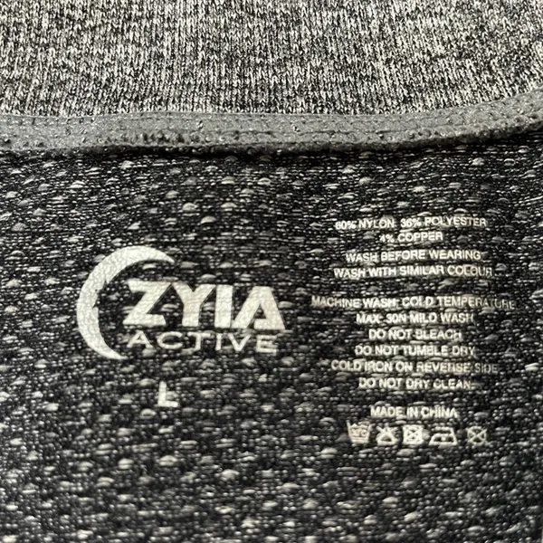 ZYIA Active Women's 1/4 Zip Pullover - Fog Gray - Large - Image 7