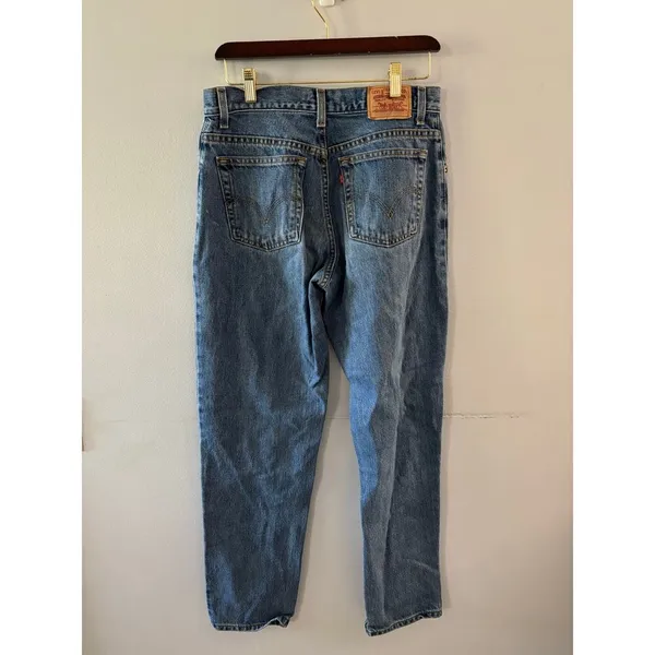 Levi's Womens 550 Relaxed Tapered Jeans Size 10 M Medium Wash Denim Mom 90s - Image 6