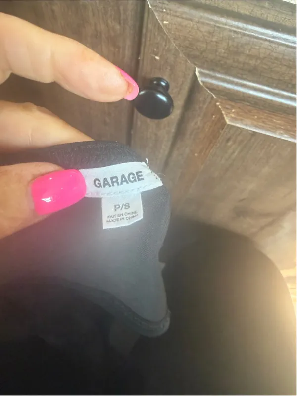 Women's Garage Black Halter Crop Top Size S - Image 5