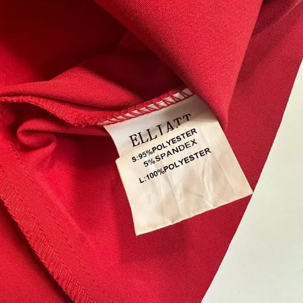 Elliatt x Revolve Red Cutout Asymmetrical Mini Dress Size S Valentine’s - Image 12