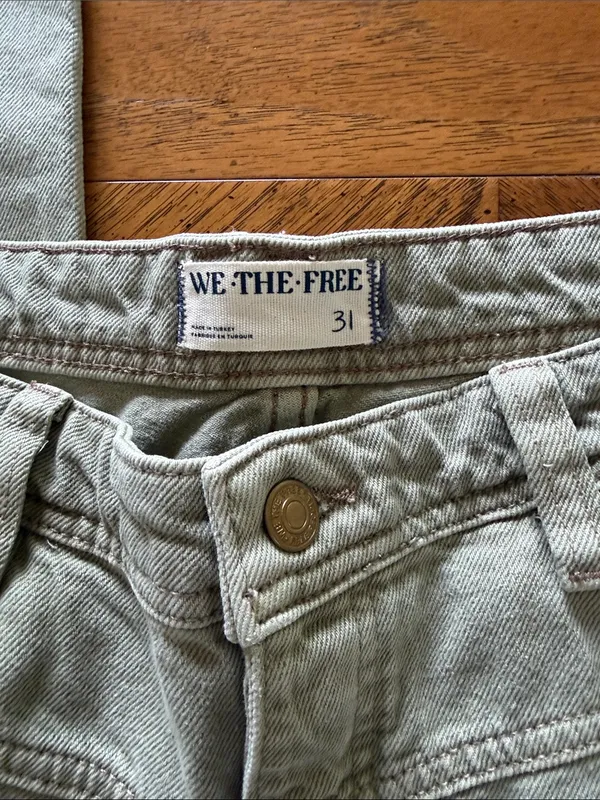 We The Free Green Straightleg Jeans - Image 2
