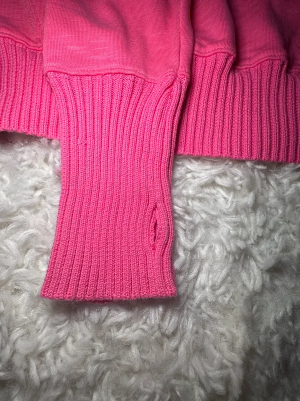 Pink sweater hoodie Size L - Image 5