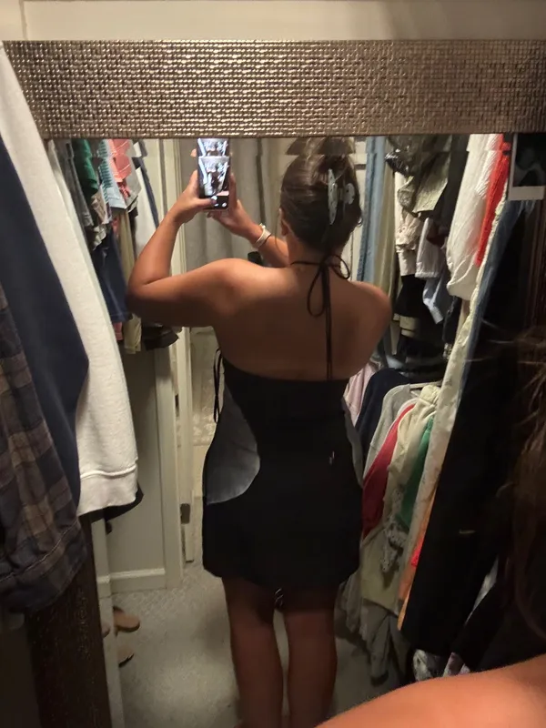 Luxxel Black Orchid Mini Dress - Image 8