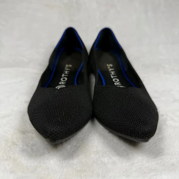 Rothys The Point Black Pointed Toe Flats Womens 8 Sustainable Washable Shoes - Image 2
