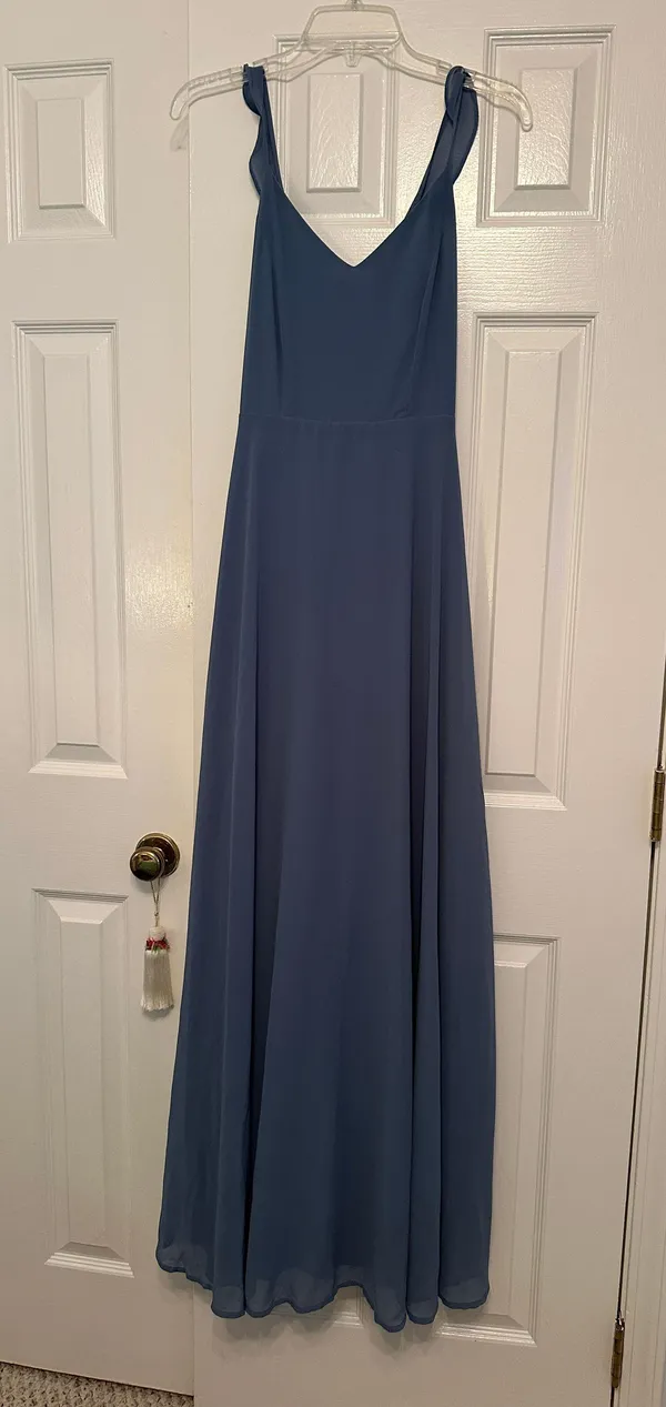 Lulus Slate Blue Maxi Formal Dress - Image 5