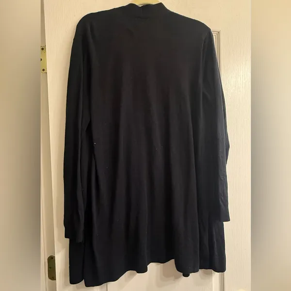 Old Navy Black Longline Open Front Cardigan Sweater - size XL - Image 5