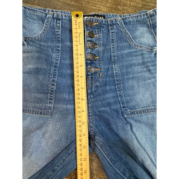 Veronica‎ Beard Crosbie High Waist Crop Wide Leg Jeans in Juno Blue Size 28/6 - Image 6