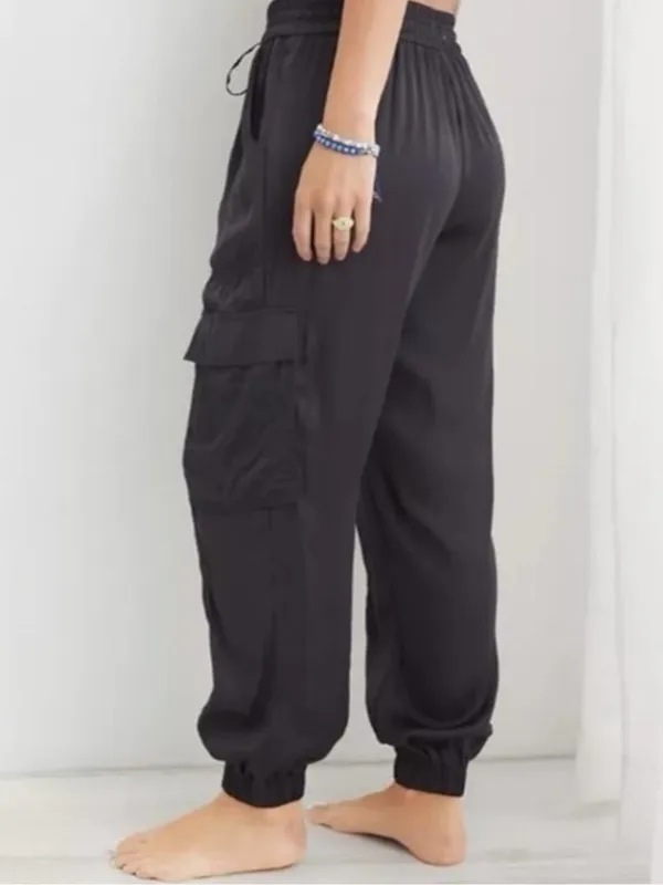 Aerie Satin Cargo Jogger - Image 2