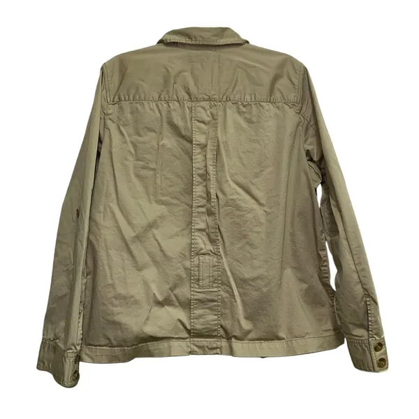 Vintage Old Navy Women's XXL‎ Khaki Utility Safari Jacket Roll Tab Cargo Pockets - Image 3