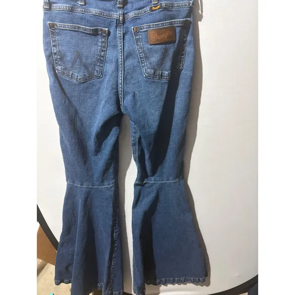 Wrangler Women Blue Denim Flare Bell Bottom Jeans‎ 28 x 34 - Image 8